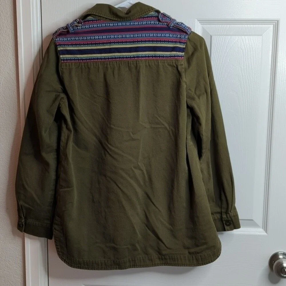 Forever 21  Army green button up jacket - Picture 5 of 8